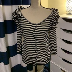 Stripped Cardigan